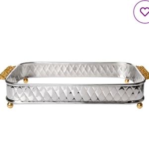 Classic Pryex rectangular holder with mosaic handles.